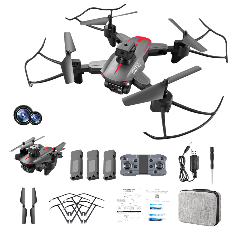 XKJ KY605 4K HD Dual Camera Folding Drone Portable ESC Quadcopter 4-Side Obstacle Avoidance RC Aircraft with Optical Flow Positioning (3 Batteries) XKJ KY605 4K HD Dual Camera Folding Drone Portable ESC Quadcopter 4-Side Obstacle Avoidance RC Aircraft with Optical Flow Positioning (3 Batteries)